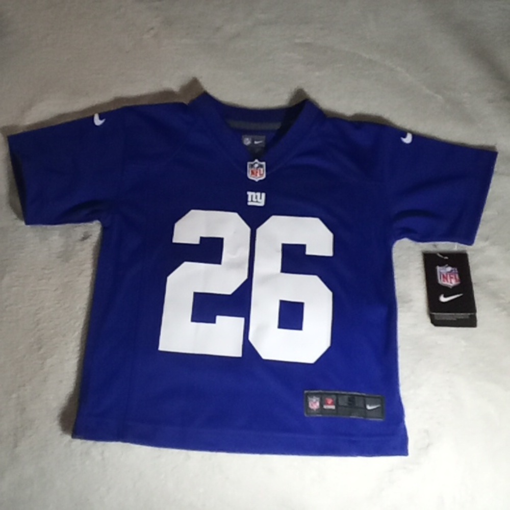 NIKE NY GIANTS BARKLEY #26 SIZE 4T SMALL IN KIDS JERSEY NWT